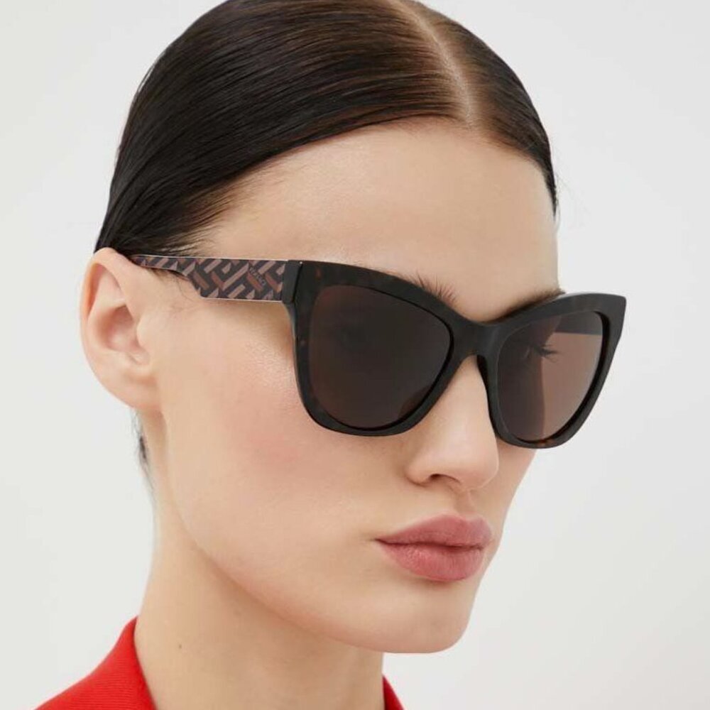 Versace Brown Butterfly Ladies Sunglasses - Picture 2 of 2